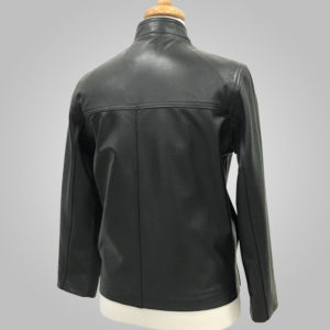 Black Leather Jacket - Black Roadster 504C - L'Aurore Leather Jacket