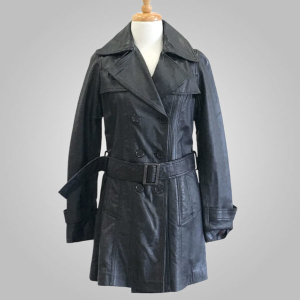 Black Leather Jacket - Black Eva 001 - L'Aurore Leather Jacket