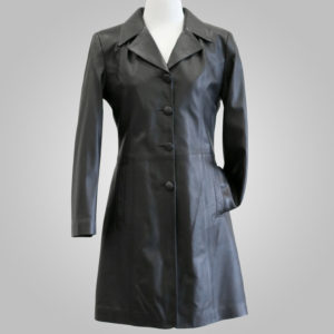 Black Leather Jacket - Black Tina 009 - L'Aurore Leather Jacket