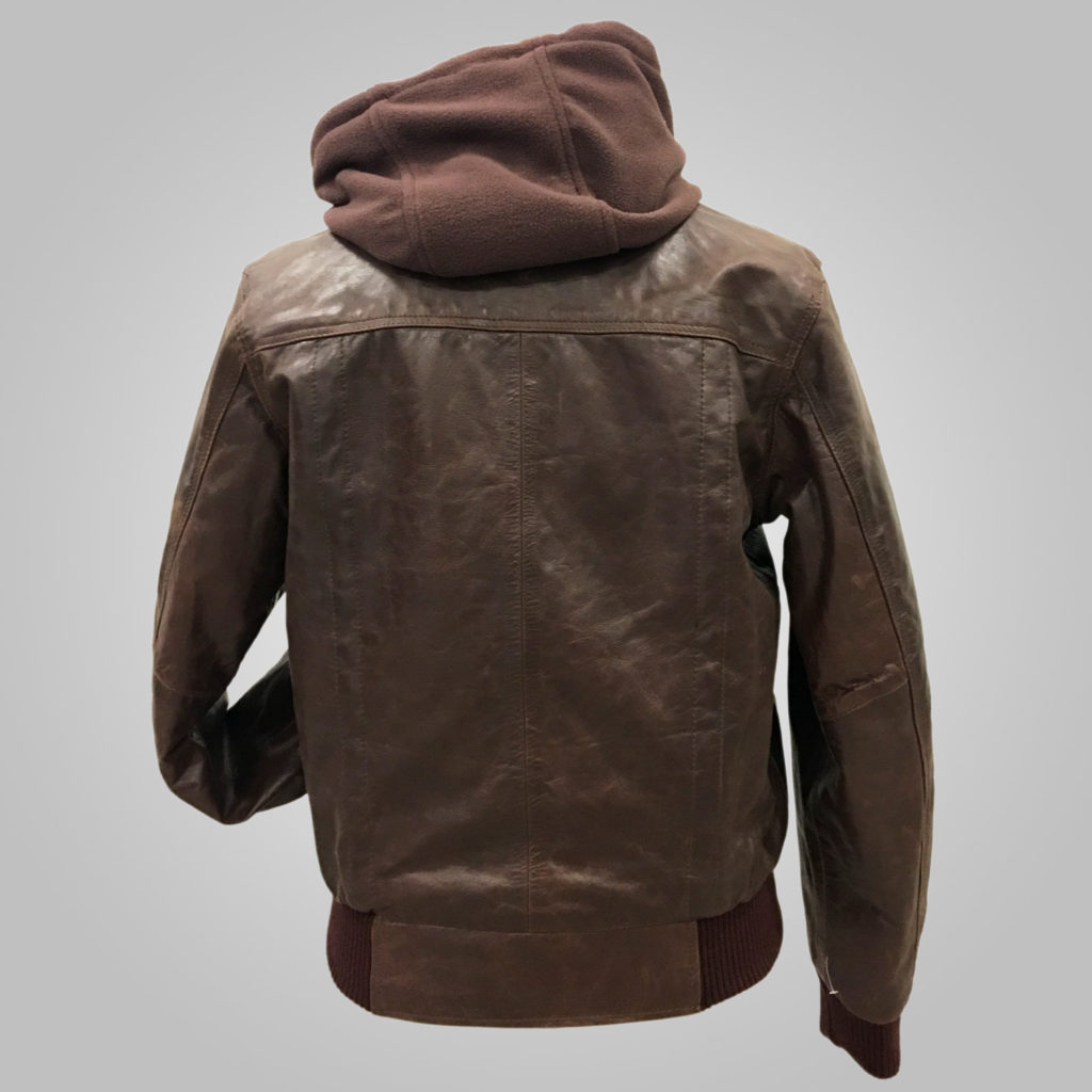 Brown Leather Jacket - Brown Chicago 001 - L'Aurore Leather Jacket