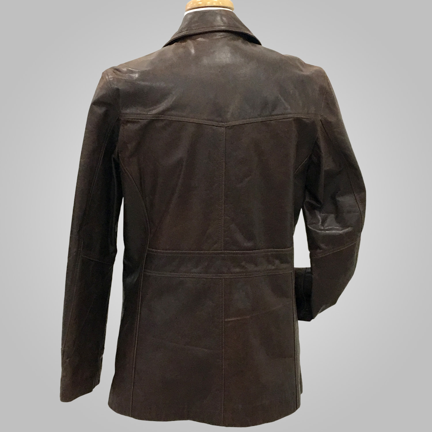 Brown Leather Jacket - Brown Max 001 - L'Aurore Leather Jacket
