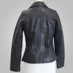 Black Leather Jacket - Black Benatar 002 - L'Aurore Leather Jacket