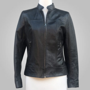 Black Leather Jacket - Black Joan 002A - L'Aurore Leather Jacket