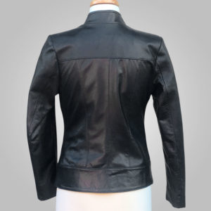 Black Leather Jacket - Black Joan 002A - L'Aurore Leather Jacket
