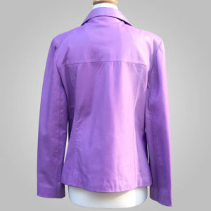 Purple Leather Jacket - Purple Lynda 003 - L'Aurore Leather Jacket