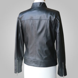 Black Leather Jacket - Black Joan 002 - L'Aurore Leather Jacket