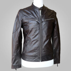 Dark Brown Leather Jacket - Dark Brown Adam 001 - L'Aurore Leather Jacket
